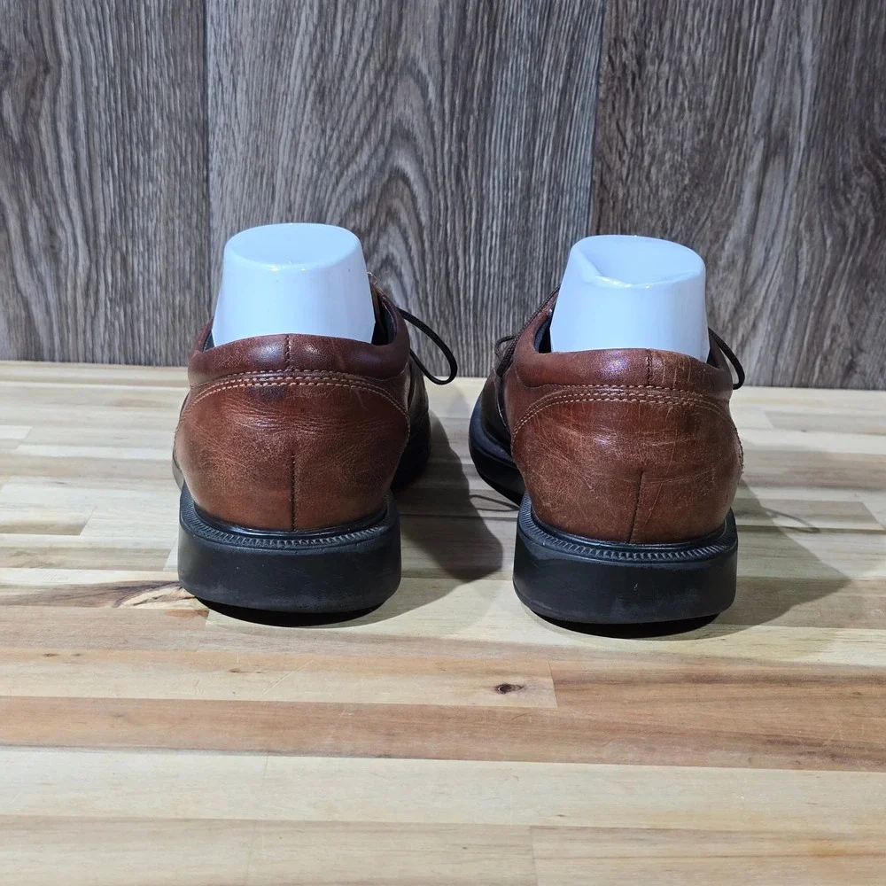 Bostonian PODO Comfort Brown Leather Split Toe Oxford Dress Shoes Men's‎ 9.5 M